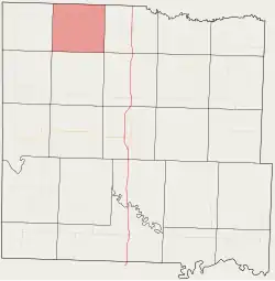 Location in Bates County