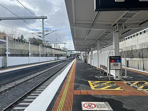 Eastbound view from Platform 2 at Union