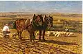 Vesperpause beim Pflügen (Evening Pause While Ploughing), before 1900