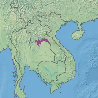 Ecoregion territory (in purple)