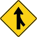 P2-8D Merging traffic from the right ahead