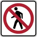 R3-10 No pedestrians