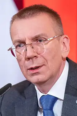 President of Latvia Edgars Rinkēvičs