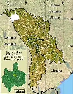 Constantinovca is located in Edineț