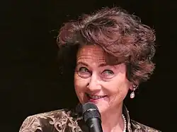 Edith Heard as she was receiving the CNRS gold medal on December 12, 2024