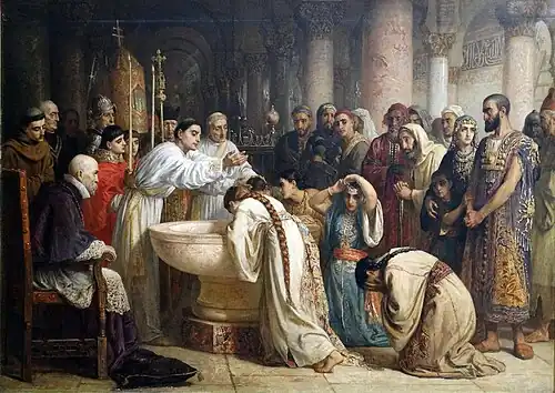 Edwin Long, The Moorish Proselytes of Archbishop Ximenes, Granada, 1873