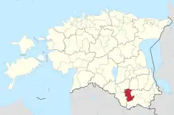 Antsla Parish within Võru County.