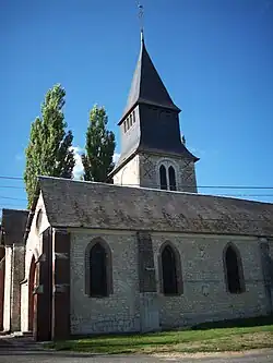 The church in Radepont