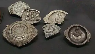 Egyptian cups with deities (Sarapis,[9] Isis,[10] Harpocrates, Horus,[11] Osiris...), 2nd century CE