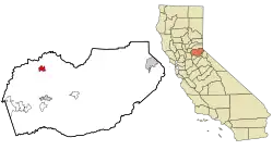 Location in El Dorado County and the state of California