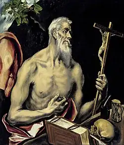 Saint Jerome by El Greco, c. 1605 – c. 1610.
