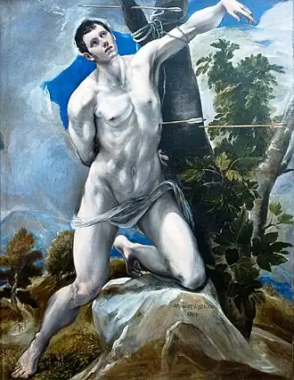 The Martyrdom of Saint Sebastian by El Greco.