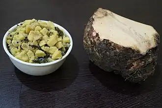 With thoran prepared in Kerala style cuisine