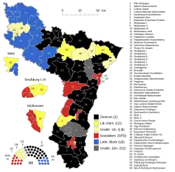 After the first and second rounds of the state election in Alsace-Lorraine Members of parliament elected in 1911.