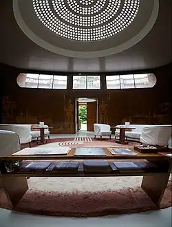 The Art Deco entrance hall