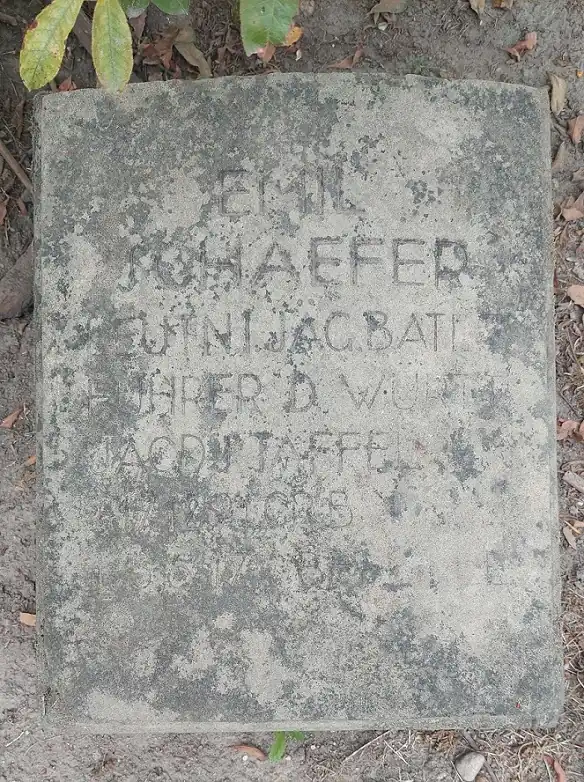 Grabstein Emil Schaefer Krefeld