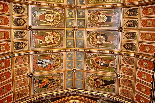 St Mary Magdalene, Enfield. The ceiling