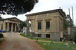 Entrance lodge and gates, Arnos Vale Cemetery