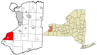 Location in Erie County and the state of New York.