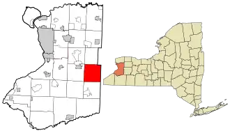 Location in Erie County and the state of New York.