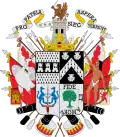 Arms of Ambrose O'Higgins, 1st Marquis of Osorno (Cronista Rey de Armas de Castilla y León. 1796
