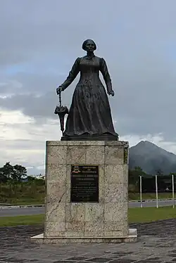 Statue of Empress Teresa Cristina of Brazil. It was erected in 2005