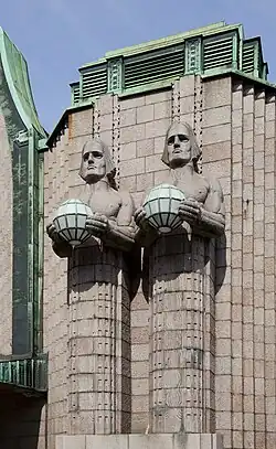 Statues at the station