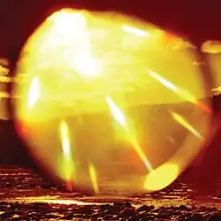 A blurred photo of sunlight over a plain