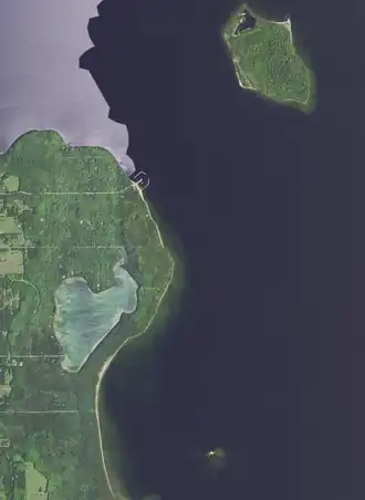 Northern area of the park and surrounding area