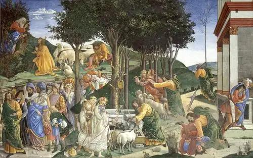 Image 5Youth of Moses by Sandro Botticelli, 1481-82, Sistine Chapel