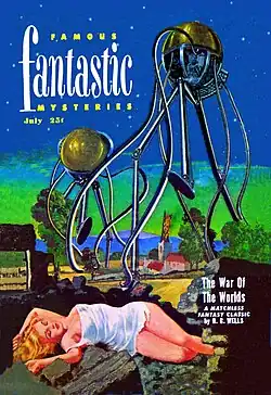 A reprint of The War of the Worlds was cover-featured on the July 1951 issue of Famous Fantastic Mysteries.