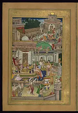 Farrukh Chela: Shirin Receives a Ring from Khusraw, 1597 – 1598. Walters Art Museum, Baltimore, United States.