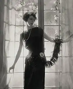 Desiree Lubovska in a dress by Jean Patou (c. 1921)