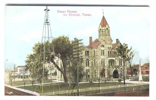 1891 Courthouse facade shown on postcard from  1910