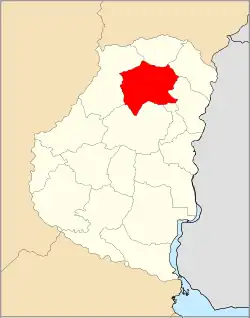 Location of Federal Department within Entre Ríos Province