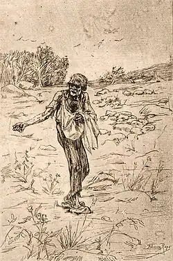 Parable of the Sower (no date) heliogravure, drypoint (16.3 x 11.4&nbsp;cm) Michael C. Carlos Museum, Emory University, Atlanta
