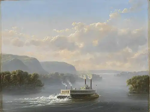 Steamwheeler on the Upper Mississippi, 1865 (Minneapolis Institute of Art)[4]