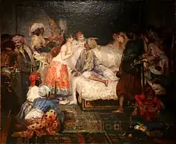 A French painting of a harem, 1877