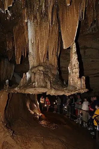 Cave drapery