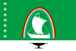 Flag of Lensky District, Sakha Republic