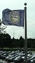 Flag of Nebraska at half-mast