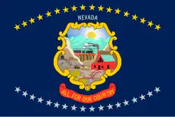 The second Nevada state flag from 1915 to 1929