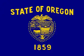 State flag of Oregon (obverse)