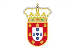 Flag of the Kingdom of Portugal (1640–1667)