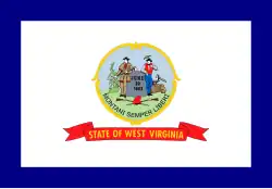 Flag of West Virginia, (obverse, 1907 – March 7, 1929)