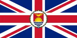 Flag of the resident commissioner and the governor of the Gilbert and Ellice Islands (1937–1976)