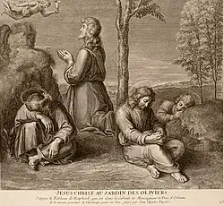 Christ praying on the Mount of Olives