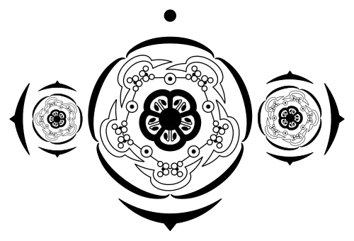 Floral diagram showing partial inflorescence