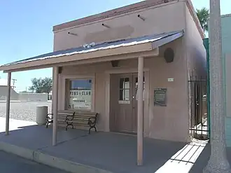 The Charles Rapp Saloon Building in Florence, Arizona. Built in 1875.