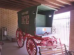 Pinal County Historic Society & Museum located at 715 S. Main St. 1870s Florence Ice Wagon on exhibit.